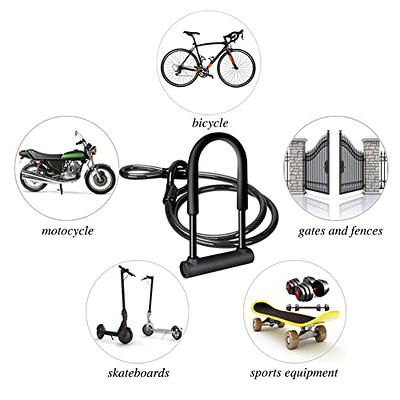 KASTEWILL Bike Locks HeavyDuty Anti Theft Secure Combination Bike U Lock  with16mmShackle 5.9ft Length Security Cable Keys and Sturdy Mounting  Bracket for Bicycle Motorcycle and More(Black Steel Wire) - Yahoo Shopping