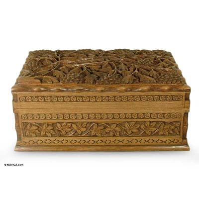 Wood Jewelry Storage Box - Vintage - Handcrafted Art - ApolloBox