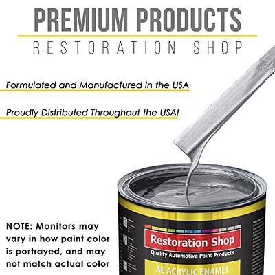 Restoration Shop - Black Metallic Acrylic Enamel Auto Paint - Complete  Gallon Paint Kit - Professional Single Stage High Gloss Automotive, Car,  Truck