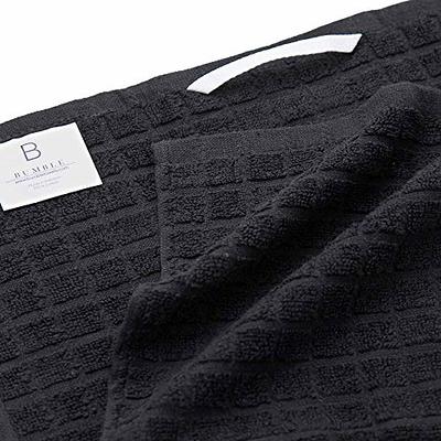 Bumble Kitchen Towels 16x 28 | Highly Absorbent Dish Towels with Hanging  Loop | Natural Ring Spun Cotton, 380 GSM | Gray Check Design - 6 Pack
