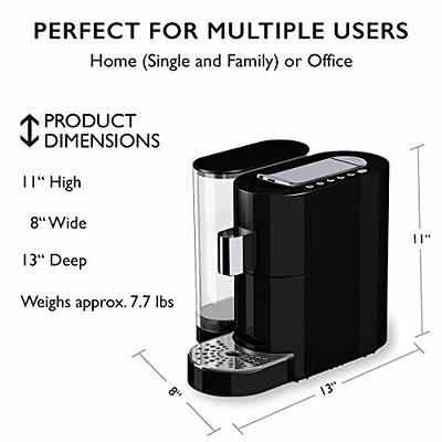 Shop K-fee Twins II Single Serve Coffee & Espresso Machine Black and Chrome