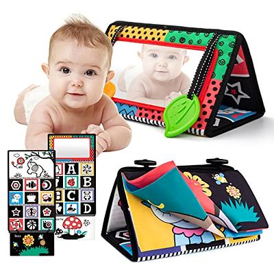 UNIH Tummy Time Floor Mirror Baby Toys with Teethers & Cloth Books - High  Contrast Black & White Sensory Toy for Newborn Infant Babies Toys 0 3 6  Months - Yahoo Shopping