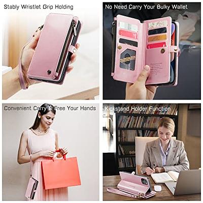 Defencase for iPhone 14 Plus Wallet Case, for iPhone 14 Plus Case Wallet  for Women Men