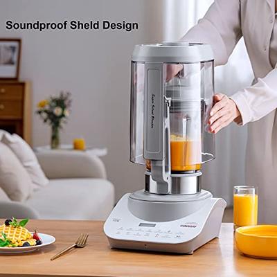 VOVGUU Quiet Blender Commercial Low noise Soundproof Heat Milk, Soup, Quiet Smoothie  Blender 48oz./1.5L Self-Cleaning - Yahoo Shopping