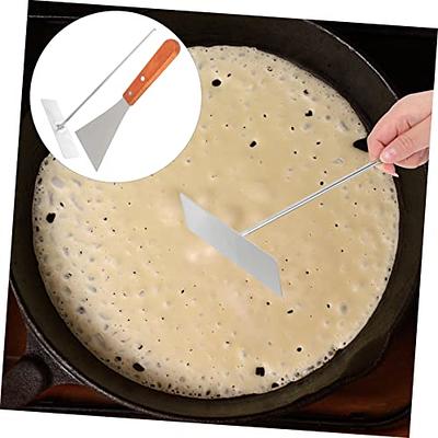 HEMOTON 1 Set Stainless Steel Pancake Crepe Oil Spreader Pancake Spreader  Grill Tools Crepe Spreader Cake Cream Scraper Kitchen Spatula Crepe Spatula Crepe  Spreader Pastry Portable - Yahoo Shopping