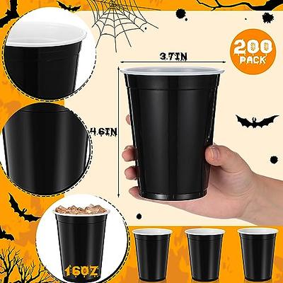 Uiifan 50 Pieces 9 oz Plastic Cups Disposable Drinking Cups Bulk