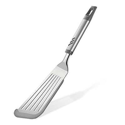Lebabo Metal Spatula, 12.6 Stainless Steel Slotted Fish Spatula with Heat  Resistant Handle, Flexible Spatula Turner with Silicone Edge for Non-Stick  Pan, Perfect for Cooking, Flipping, Frying - Yahoo Shopping