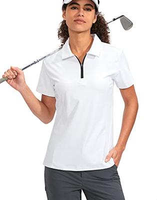 Koscacy Womens Golf Shirt,Sports Polo Running Tshirt V-Neck