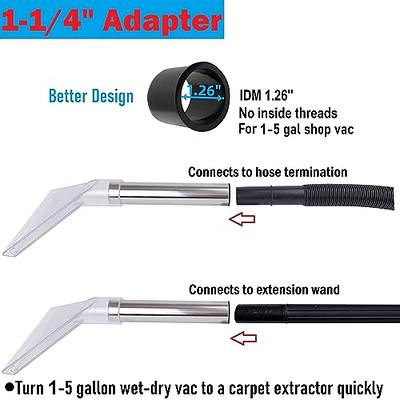 Happy Tree Universal Fit All Shop Vacs with 2-1/2 and 1-7/8 and 1-1/4  Adapters, Large 7-1/2 Extraction Accessory for Upholstery & Carpet  Cleaning and Auto Detailing, Shop Vac Extractor Attachment - Yahoo