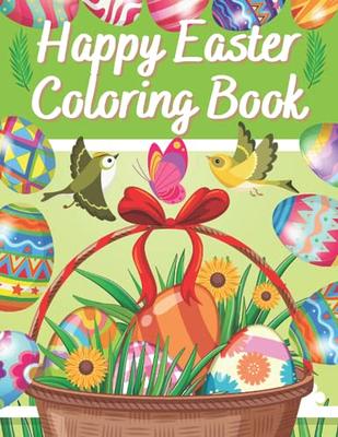 Happy Easter Giant Coloring Poster