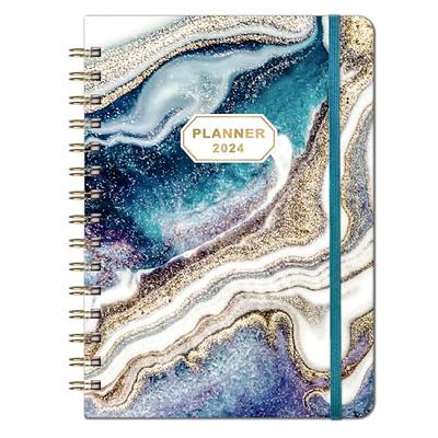 Planner 2024-2025 ( January 2024 - June 2025) Academic Year Weekly &  Monthly Planners,Hardcover Calendar Agenda Notebook With Elastic Closure  And Inne