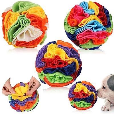 TOTITOM Dog Snuffle Ball, Felt Cloth Interactive Dogs Snuffle Treat Ball  Dog Enrichment Toy, Dog Sniffing Pad for Dog Stress Relief Smell