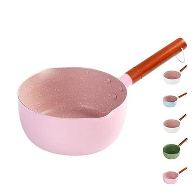 saucepan, Portable Save time nonstick pot, Practical sauce pan with pour  spout, tea pan indian milk pot for Family kitchen Outdoor  Picnic(Pinks-18cm) - Yahoo Shopping