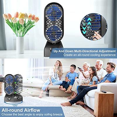 Small Tower Fan For Bedroom Desk, 10000mAh Rechargeable Oscillating Table  Fan, Max Last 30Hrs, 11'' Portable Fan, 120° Oscillation for Powerful  Circulation, Stepless Speed, Quiet for Home Bedroom - Yahoo Shopping