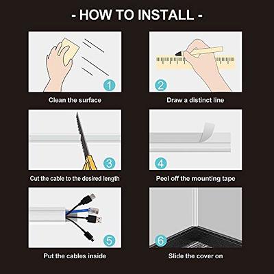 Corner Wire Concealer,Corner Duct Cable Raceway Concealer Cord Cover,  125.6 On-Wall Cable Corner Concealer Kit, Paintable Corner Duct Cable  Management Channel, Wall Corner Cord Hider-8 X L15.7 - Yahoo Shopping