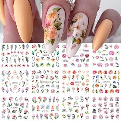 Flowers Nail Decals, 3d Self-adhesive White Floral Nail Art Stickers French  Hollow Flower Leaf Nail Art Designs Manicure Tips Accessories Diy Nail Art