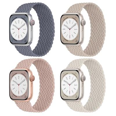 Lerobo Stretchy Nylon Solo Loop Bands Compatible with Apple Watch