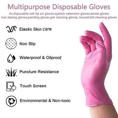 Framar Pink Paws Nitrile Coloring Gloves in 3 sizes, Gloves, hair color  accessories, nitrile gloves