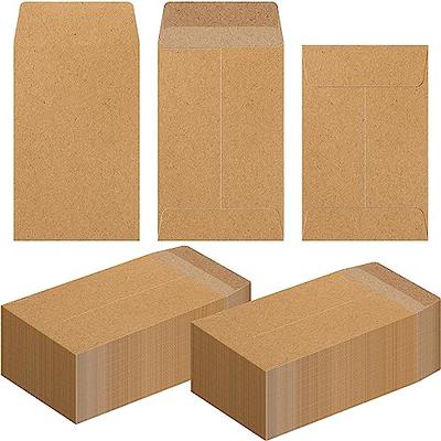 100 Pack Coin Envelopes 3.23×4.53, Kraft Small Coin Envelopes,  Brown Kraft Small Envelopes,Fully sealed seed envelope; Seed Envelopes,  Mini Envelopes for Office, Home, School : Office Products