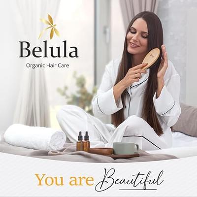 Belula 100% Boar Bristle Hair Brush Set. Soft Natural Bristles for Thin and  Fine Hair.