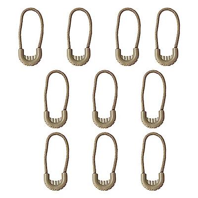 Chodofo 10Pcs U-Shape Nylon Zipper Pulls Heavy Duty Zipper Tags