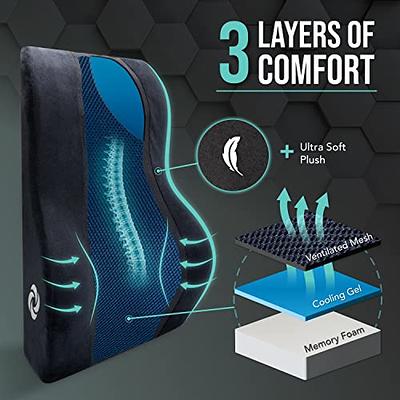 SAMSONITE - Lumbar Support Pillow For Office Chair And Car Seat