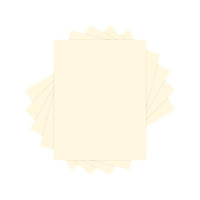 8.5 x 11 Ivory Pastel Color Cardstock Paper - Great for Arts and