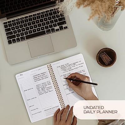 Simplified To Do List Notebook - Aesthetic Daily Planner to Easily Organize  Your Tasks And Boost Productivity - Stylish Undated Planner And School or