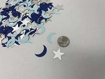 Blue and Yellow Moon and Star Confetti Twinkle Twinkle Little Star