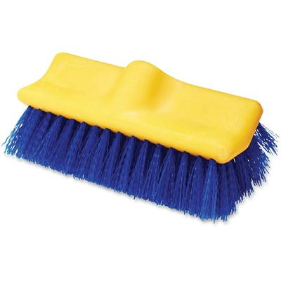 Konex Fiber Economy Utility Cleaning Brush. Heavy Duty Scrub Brush with Wood Handle. Peanut Shaped