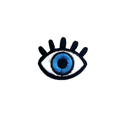 Evil Eye Patch  Mini Blue Of God Talisman Eyelashes Iron-On