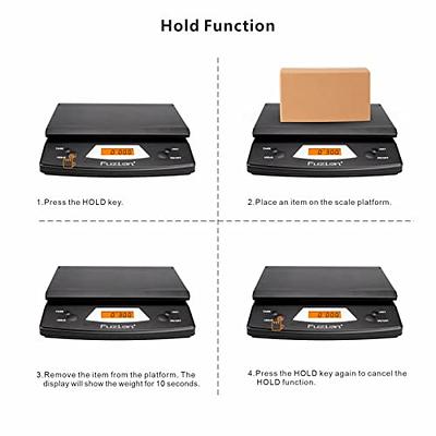 BENTISM Shipping Scale Digital Postal Scale 110 lbs x 0.07 oz. AC/DC  Package LCD 