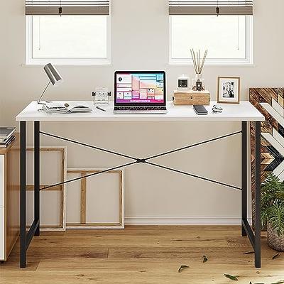 CubiCubi Small Folding Computer Desk 30 Inch with Shelf and