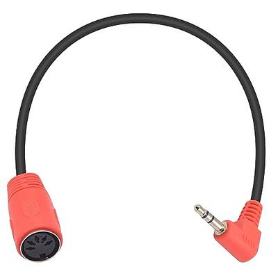 SinLoon 5-Pin DIN Female Cable, 5 Pin Din to 90 Degree 3.5mm(1/8in)