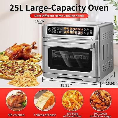 COSORI Toaster Oven Air Fryer Combo, 12-in-1, 26QT Convection Oven  Countertop, Stainless Steel with Toast Bake and Broil, Smart