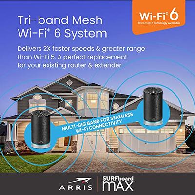 ARRIS SURFboard mAX Dash Bundle AC3800 Tri-band Mesh Wi-Fi 5 - SURFboard  Store