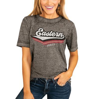 Girls Youth Gameday Couture Charcoal Eastern Washington Eagles Don't Blink  Studded Long Sleeve T-Shirt