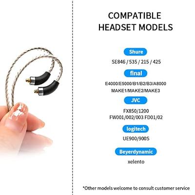 OKCSC Earphone Cable MMCX Cable Silver Plated High Purity