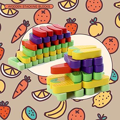 Wooden Blocks Stacking Tumbling Tower Games for Kids Ages 6 and up, 54 Pcs