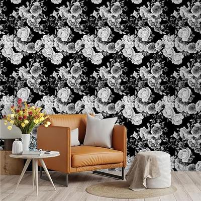 Black Grey Abstract Self Adhesive Contact Paper, Peel and Stick