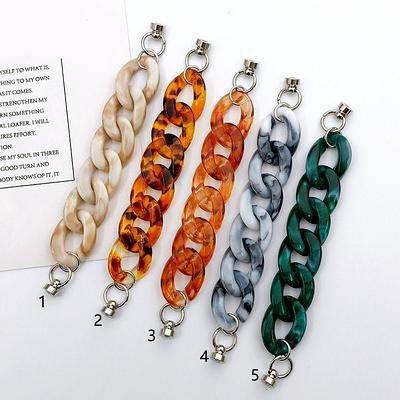 Acrylic High Quality Purse Chain, Metal Shoulder Handbag Strap