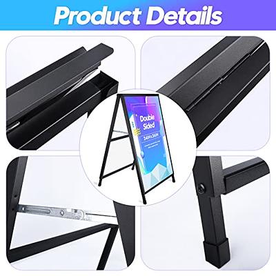 Free-Standing Sign Holder, Indoor and Outdoor Sign Holder