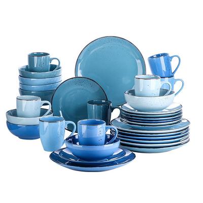 vancasso Navia Oceano Multi-Colors 32-Pieces Ceramic Dinnerware
