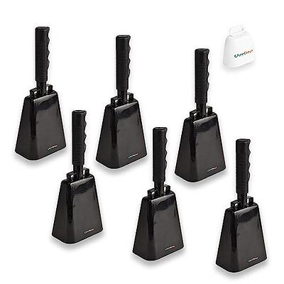 Black Football Cowbells - Cowbells For Sporting Events