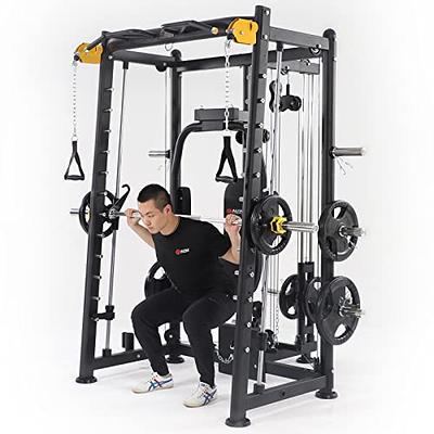 ALTAS STRENGTH Home Gym Equipment Smith Machine with Pulley System