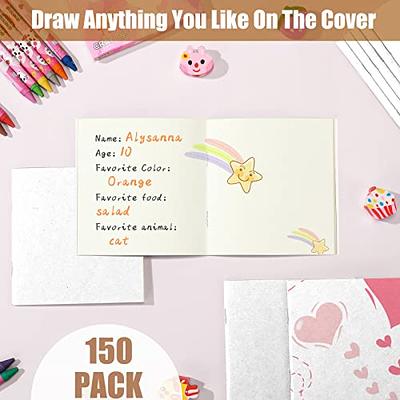 Mini Blank Notebooks, Small Pocket Notepads Memo Notepad Bulk each Journals  for Traveler Kids Students School Office Supplies - brown 