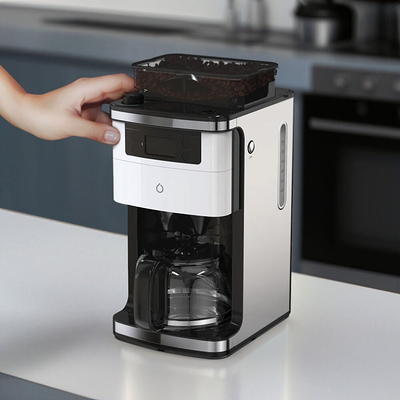 Smarter iCoffee Brew Smart Coffee Maker and Grinder with App, 3