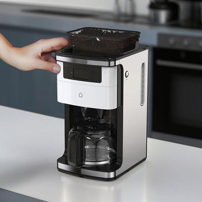 Smart Coffee Machine With Grinder Does It All