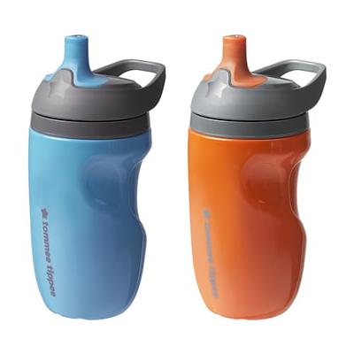 Tommee Tippee Sippy Cup, Water Bottle for Toddlers, Spill-Proof, BPA Free,  10oz, 9m+, Pack of 3, Red, Blue and Green