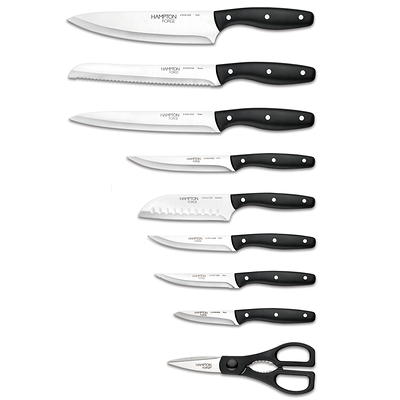 Farberware 15-Piece Triple Rivet Kitchen Knife Block Set with